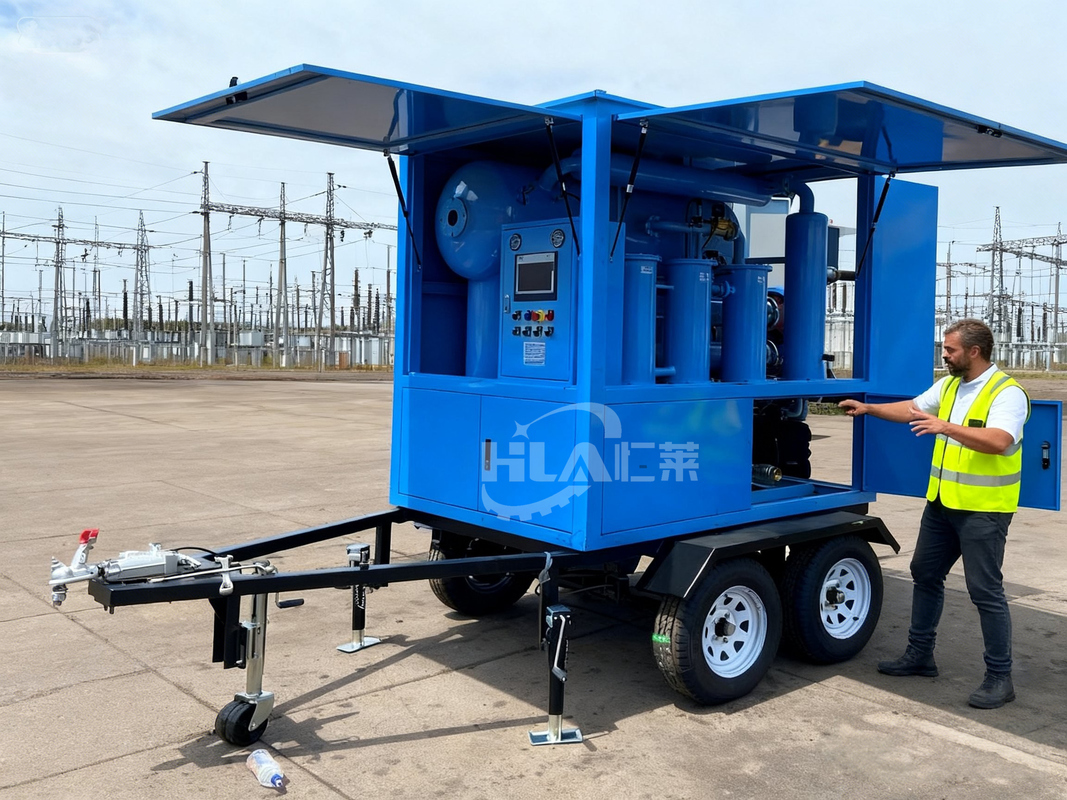 อุปกรณ์ทำความสะอาดน้ำมันเคลื่อนที่ขนาดกะทัดรัดและทนทาน ≤0.4 Mpa ระดับสุญญากาศ -0.06～-0.099 Mpa