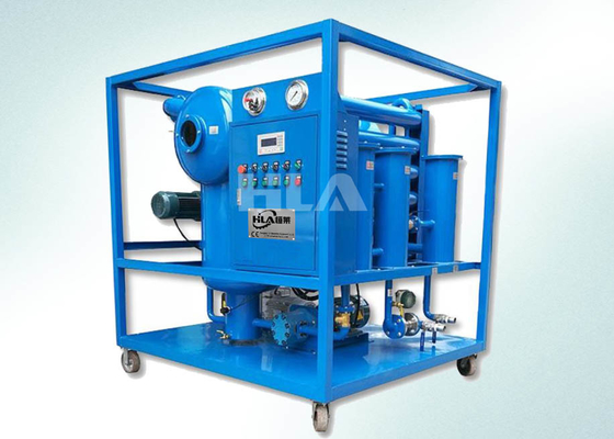 เครื่องกรองน้ำมันหม้อแปลงฉนวนสองขั้นตอนพร้อมปั๊มเลย์โบลด์ 150L / นาที